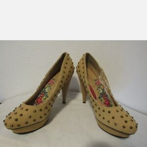 ED HARDY Studded Platform Heels